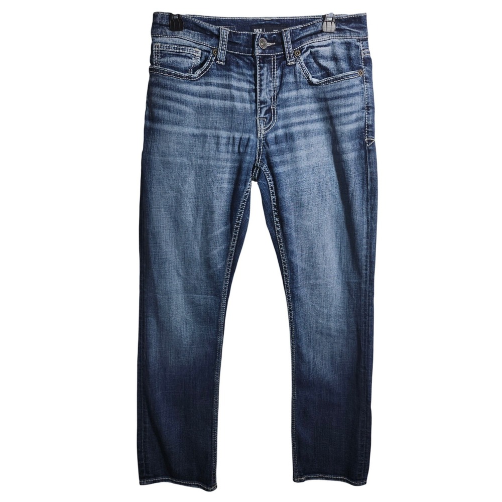 BKE Mens Alec Medium Wash Stretch Denim Jeans Style‎ ABS5123 30x30